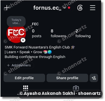 FEC logo applied to the club’s Instagram profile